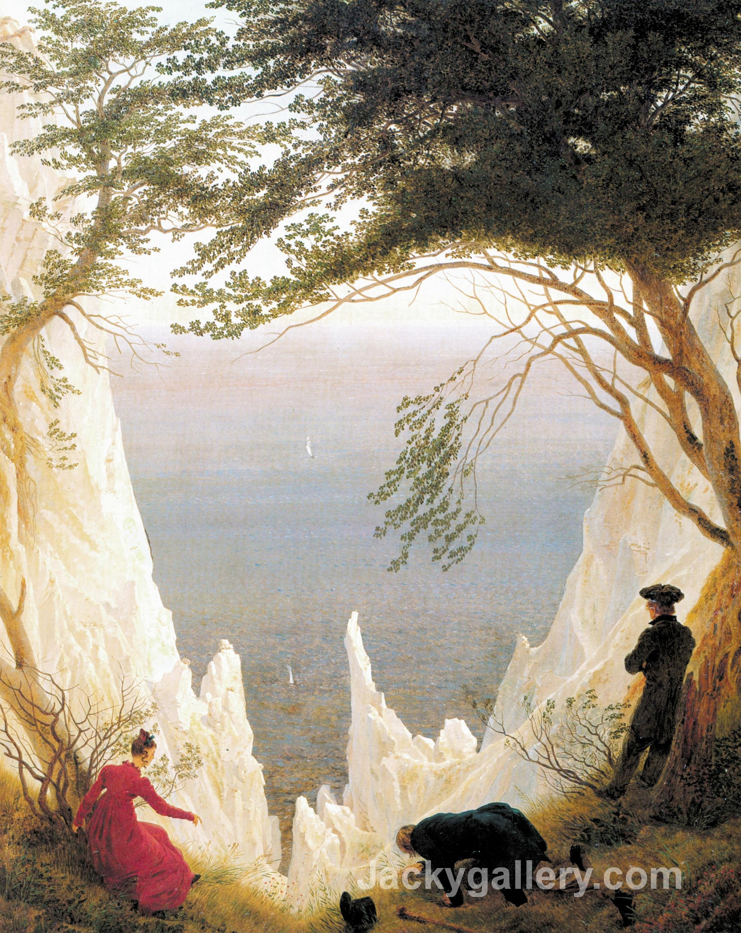 Chalk Cliffs on Rugen by Caspar David Friedrich paintings reproduction